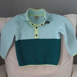 L.L. Bean Blue and Green Two-Tone Sweater